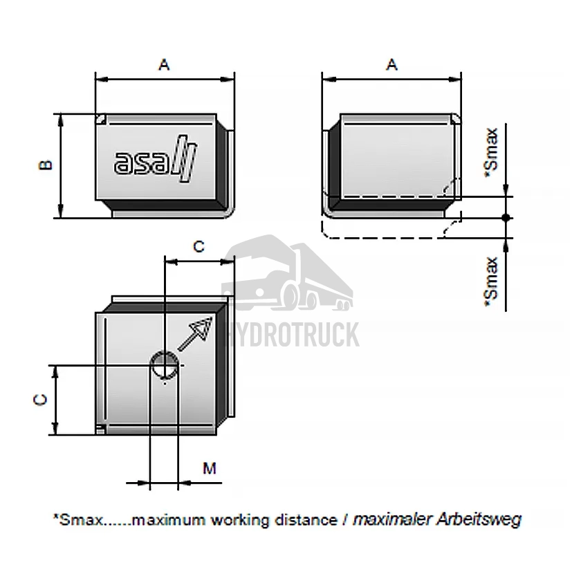 Silentblok ASA typ C 75 kit M12x15 MDGQ755512IIK