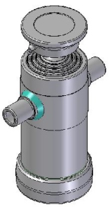 Teleskopický válec sklápění 7t, 670mm, 4 stupně 46-61-76-91