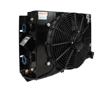 Vzduchový chladič oleje PRESKO AH1417T-CA-24V 130W; bezpečnostní By pass;